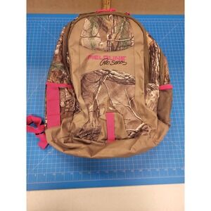 Fieldline Pro‎ Series Backpack Camo Pink Accents Book Bag Hiking Travel School